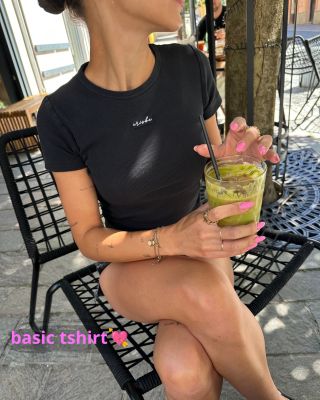 good coffee is cheaper than therapy🥥🫧 / basic tshirt black #madeinslovakia