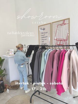 ❤️mini Crisbe showroom už tento štvrtok, piatok & sobotu🎡 počas bardejovského jarmoku 🛍️všetky kúsky si môžete prísť...