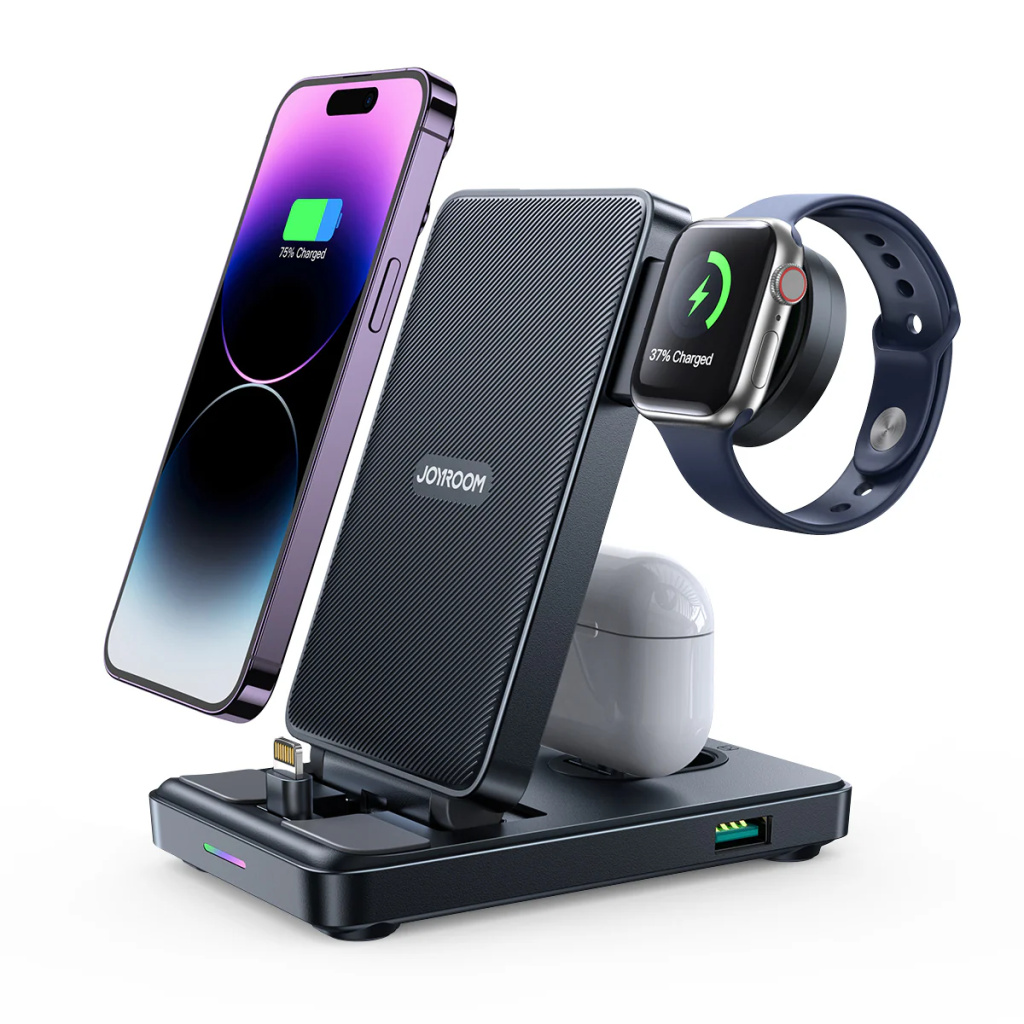 4 in 1 Magnetic Charging Station for phone for watch for earphone Type C