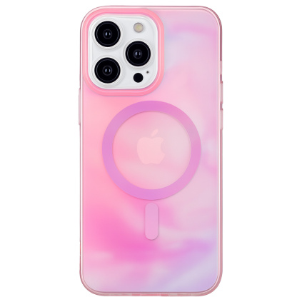 pruhledny kryt na iphone pink breeze