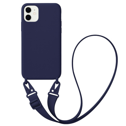 iphone kryt s popruhem pulnocni modra