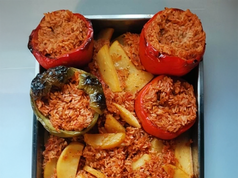 Řecké Gemista - plněné papriky (náš domácí recept)