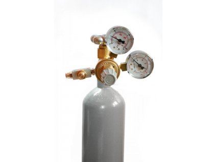 tlakova lahev s redukcnim ventilem pro davkovani CO2 do akvaria
