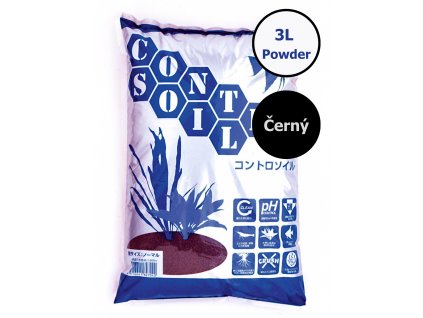 Controsoil 3l powder cerny akvarijni jilovy substrat