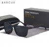 Slnečné okuliare BARCUR TR90 s UV filtrom, polarizované - čierne