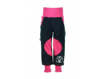 Zateplené softshellové kalhoty Růžové