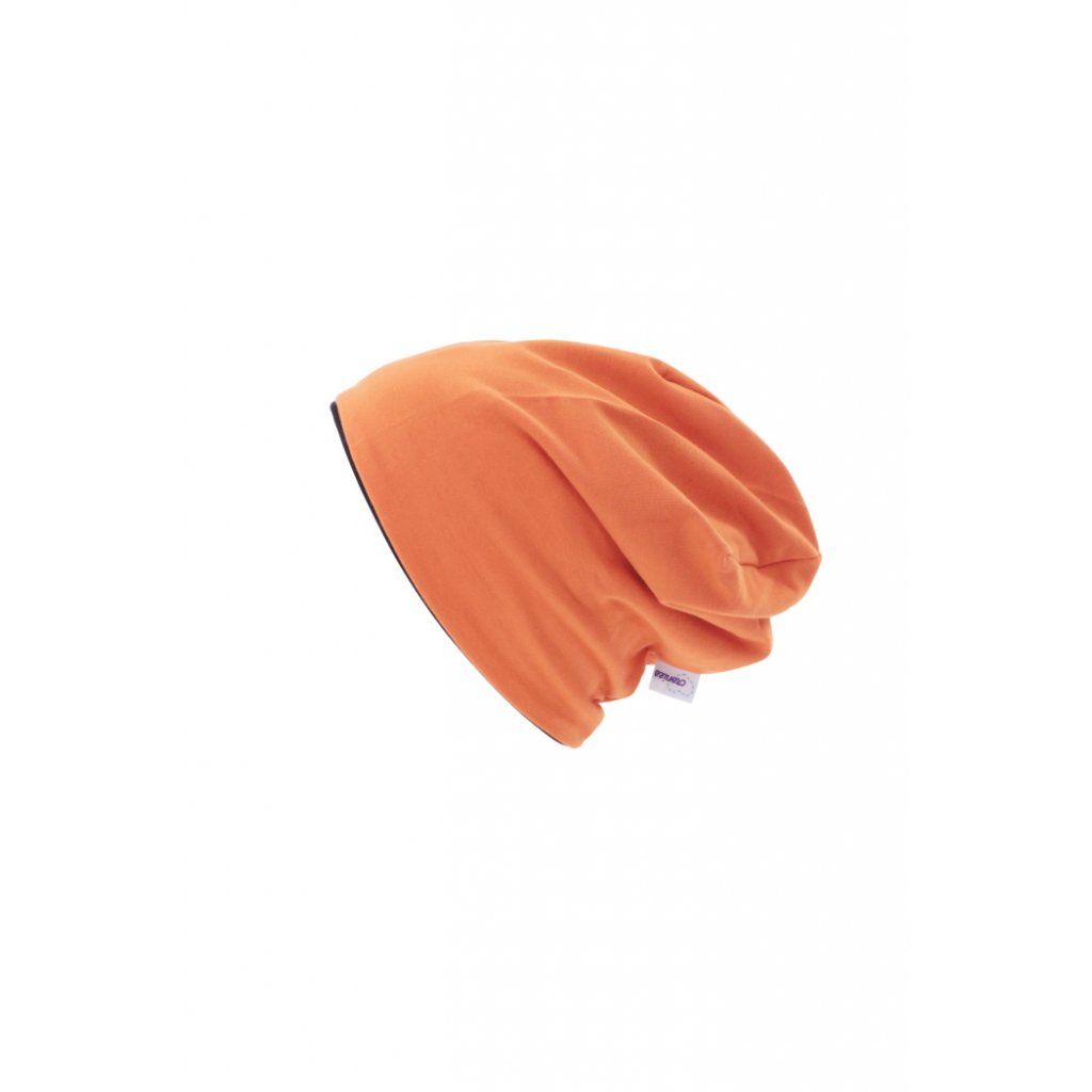 Dvojvrstvová čiapka Oranžová (Veľkosť 54-56 cm)
