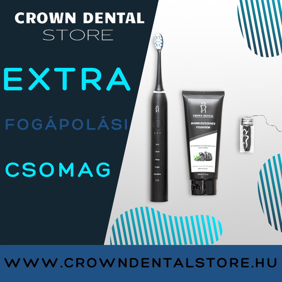 Crown Dental Extra Fogápolási Csomag: Komplett megoldás az egészséges fogakért!
