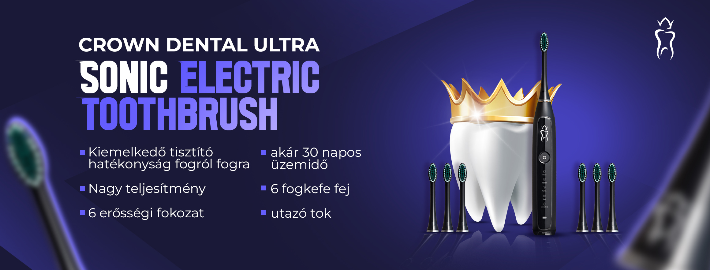 Crown Dental Sonic Electric Toothbrush