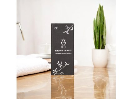 Crown Dental Bambusz Szenes Fogselyem
