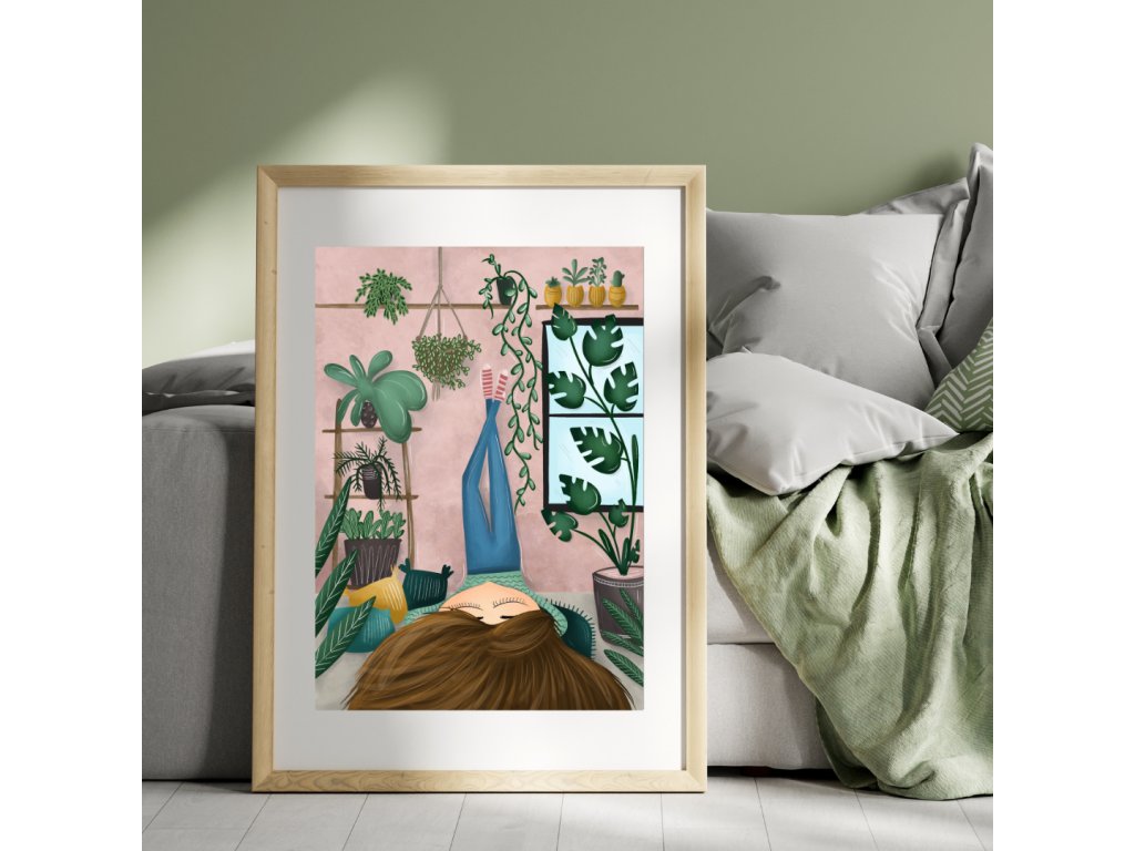 Grey Minimalist Art Wall Frame Mockup Instagram Post (1)