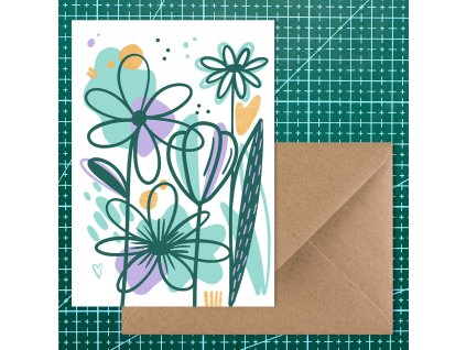 produkt pohlednice kytky