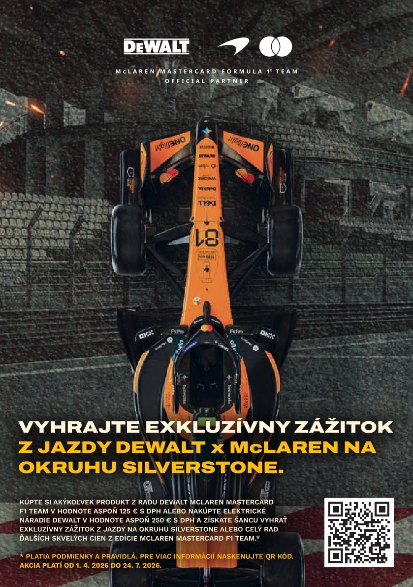 Akcia DeWalt - McLaren