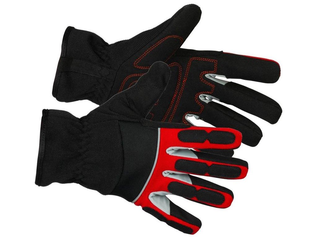 Rukavice Strend Pro Velumi High Vision, textil/koža s reflexnými prvkami, veľkosť 11/XXL, blister