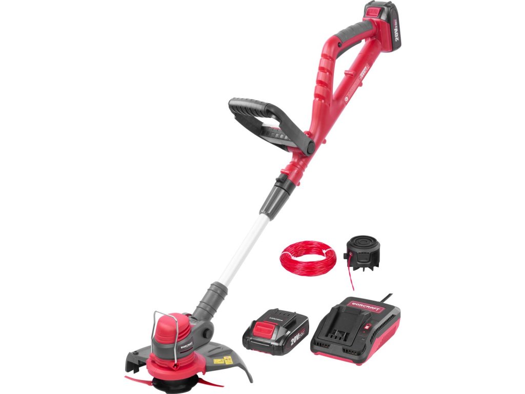 Vyžínač Worcraft CGT-S20LiSTA ShareSYS, 20V Li-ion, 24 cm, SET nylónová hlava, silón, akumulátor a nabíjačka