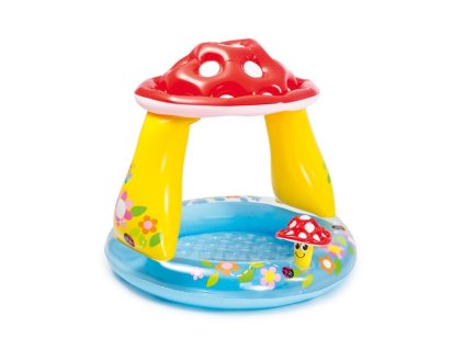 Bazénik Intex® 57114, Mushroom, detský, nafukovací, so strieškou, 102x89 cm
