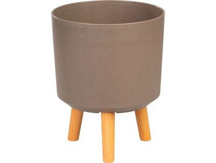 Kvetináč Strend Pro, farba Kávový prášok, 24,5x24,5x31 cm