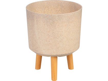 Kvetináč Strend Pro, farba Bambusové vlákno, 24,5x24,5x31 cm