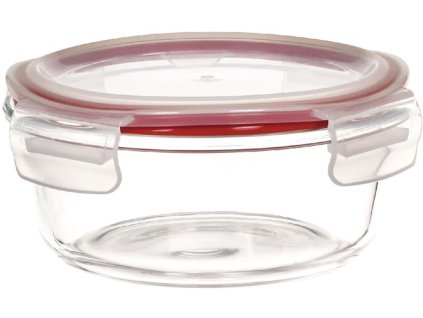 Dóza MagicHome, okrúhla, 950 ml, s vekom, Clip, sklenená