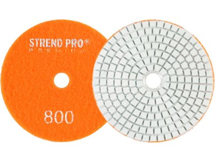 Kotúč Strend Pro Premium P800, 100 mm, leštiaci, diamantový, suchý zips, za mokra leštenie brúsenie
