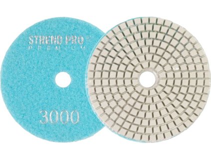 Kotúč Strend Pro Premium P3000, 100 mm, leštiaci, diamantový, suchý zips, za mokra leštenie brúsenie
