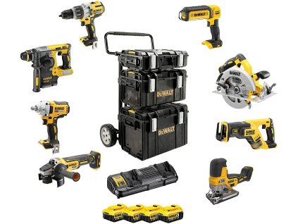 KOMBO SADA 18V 4x5,0Ah (DCD996+DCF894+DCG405+DCS570+DCS335+DCS367+DCL050+DCH273)