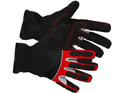 Rukavice Strend Pro Velumi High Vision, textil/koža s reflexnými prvkami, veľkosť 11/XXL, blister