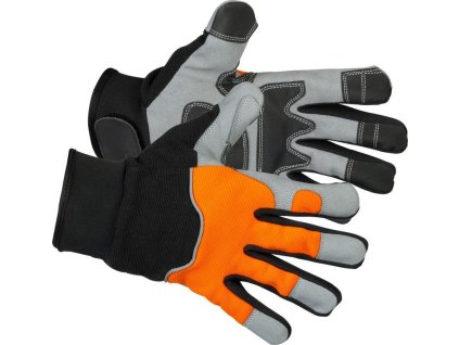 Rukavice Strend Pro Arvilo High Vision, textil/koža s reflexnými prvkami, veľkosť 11/XXL, blister