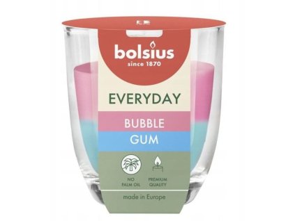 Sviečka Bolsius Everyday, aróma žuvačka, 80x70 mm, v skle