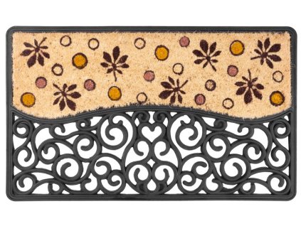 Rohožka MagicHome RCP 129, pred dvere, Oldstyle, 45x75 cm, guma