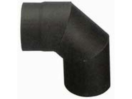 Koleno HS 090/200/2,0 mm, dymovod, dymové kominové koleno na spájanie rúr dymovodu