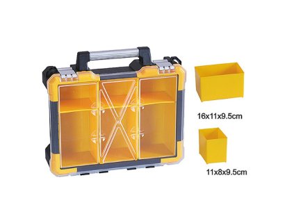 Kufríkový organizér HL3086-C, 38x34x11 cm, max. 23 kg, 6 priečok