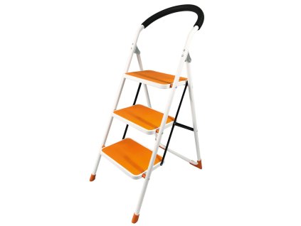 Schodíky Strend Pro WRH2062, 3 stupienkové, nosn. 150 kg, oranžové