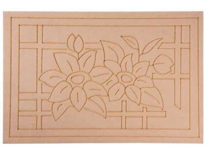 Rohožka MagicHome KHR002-03, pred dvere, Beige, 40x60 cm