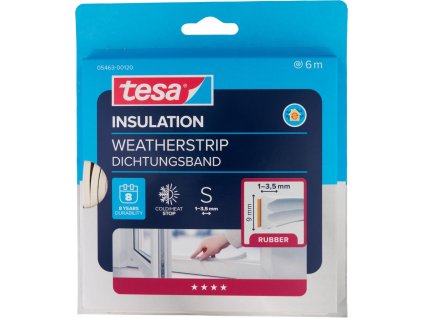 Tesnenie tesa profil E, biele, L-6 m