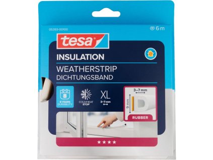 Tesnenie tesa profil D, biele, L-6 m