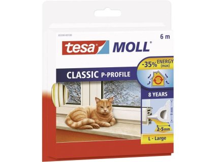 Tesnenie tesa profil P, biele, L-6 m