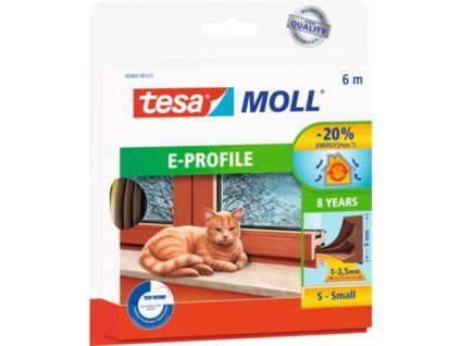 Tesnenie tesa profil E, hnedé, L-6 m