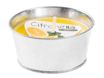 Sviečka Citronella CB146, repelentná, vedro, 130 g, 120x60 mm