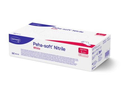 Rukavice Peha-soft nitrile, biele, L, bal. 100ks
