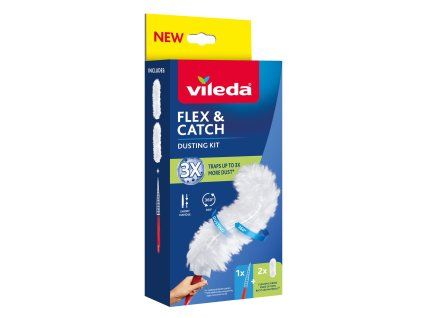 Prachovka Vileda Flex&Catch, s krátkou rukoväťou