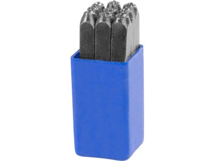 Razidla čísla HR59204, výška číslic 4 mm, 123, 9 ks