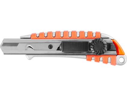 Nôž Strend Pro UKX-867-8, 18 mm, odlamovací, s kolieskom, čepeľ háčik, Alu/plast