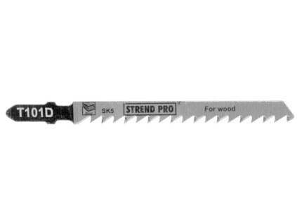 List do priamočiarej píly Strend Pro T101D 100 mm, 6z, na drevo, bal. 5 ks