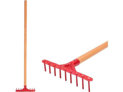 Hrabličky záhradné Strend Pro Herrison 9357, Hrable, plastové, 9 zubé, hrable mini, s násadou