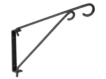 Vešiak Strend Pro PB8021A, držiak na kvetináč, čierny, kovový, 24,5x13 cm, 50 cm reťaz