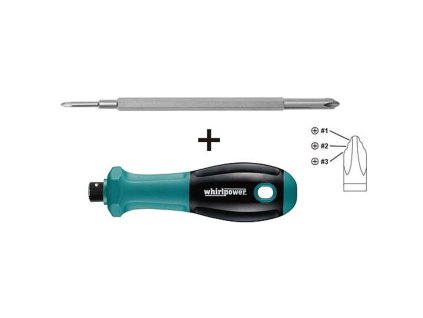 Skrutkovač Whirlpower® 96-8402, 1/4", 150 mm, QuickBit, 4in1