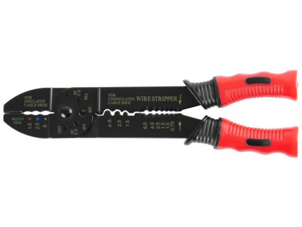 Kliešte Strend Pro CT8008, 225 mm, elektrikárske, odblankovacie, krimpovacie, na káble, 0,75-6.0 mm
