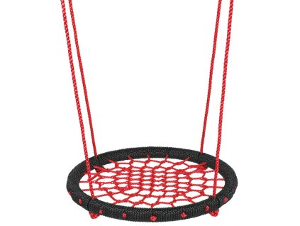 Hojdačka LEQ ARACHNE, detská, záhradná, okrúhla, hojdací kruh, 95 cm, bocianie hniezdo