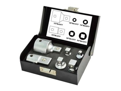 Sada hlavíc Whirlpower® 1616-0506, redukcie, 1/4"+3/8"+1/2"+3/4", 6 dielna